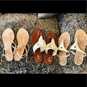 3 Pairs of Sandals Cole Haan, Mia and Splendid